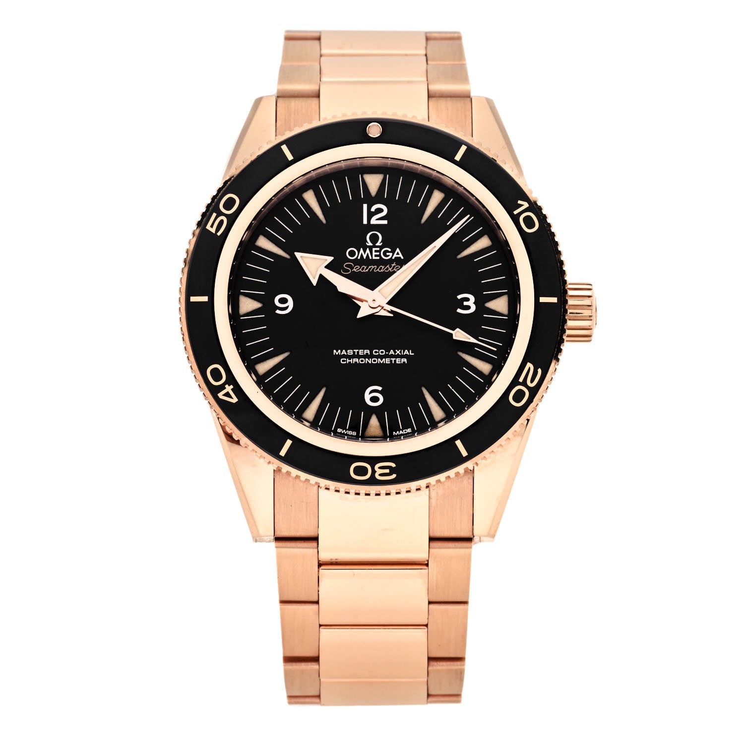 Omega 18K Sedna Gold 41mm Seamaster Professional 300 Automatic Watch Black 233.60.41.21.01.001 1 of 5