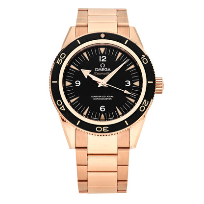 Omega 18K Sedna Gold 41mm Seamaster Professional 300 Automatic Watch Black 233.60.41.21.01.001 1 of 5