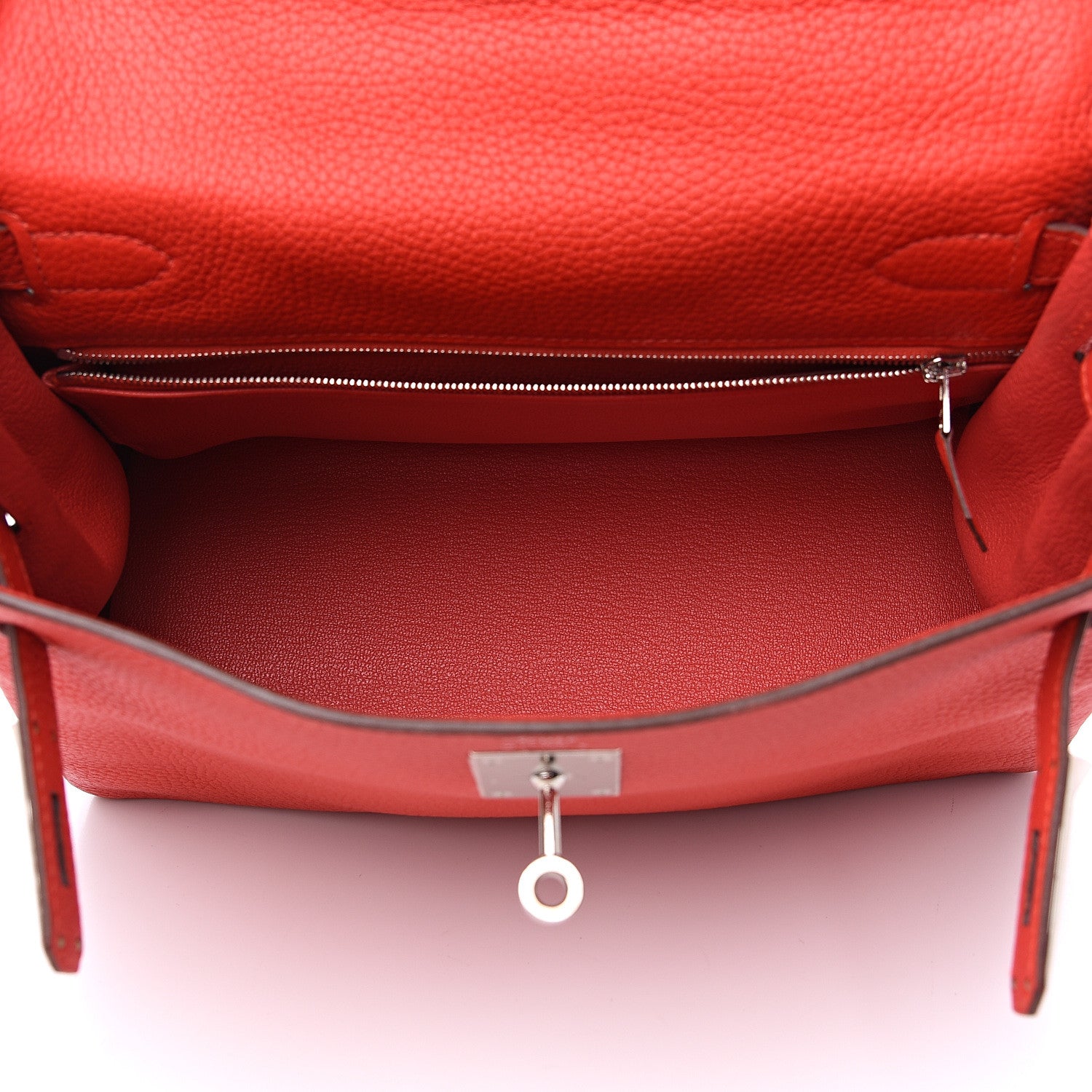 Hermes Togo Kelly Retourne 28 Geranium 4 of 8