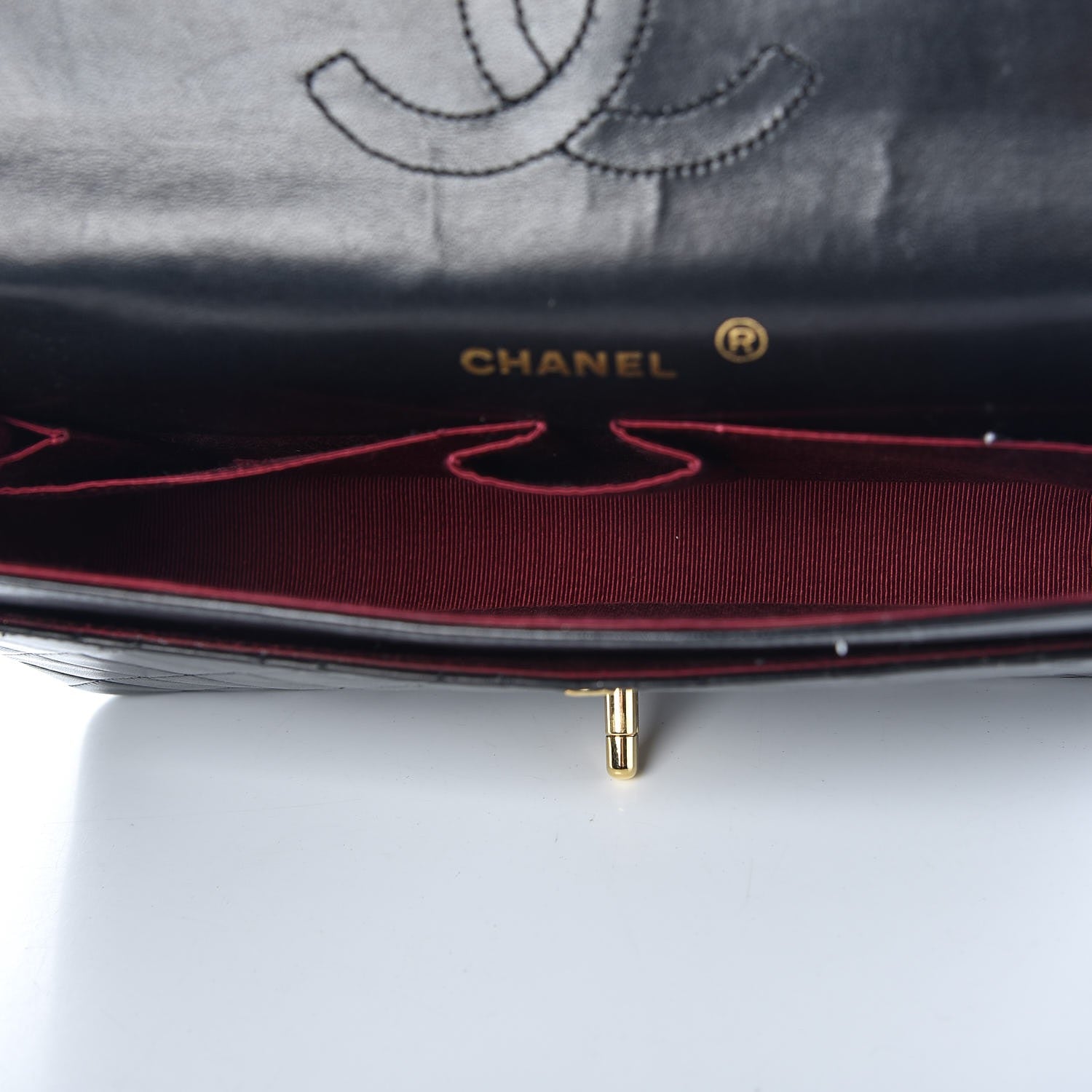 Chanel Lambskin Quilted Medium Double Flap Black 5 of 11