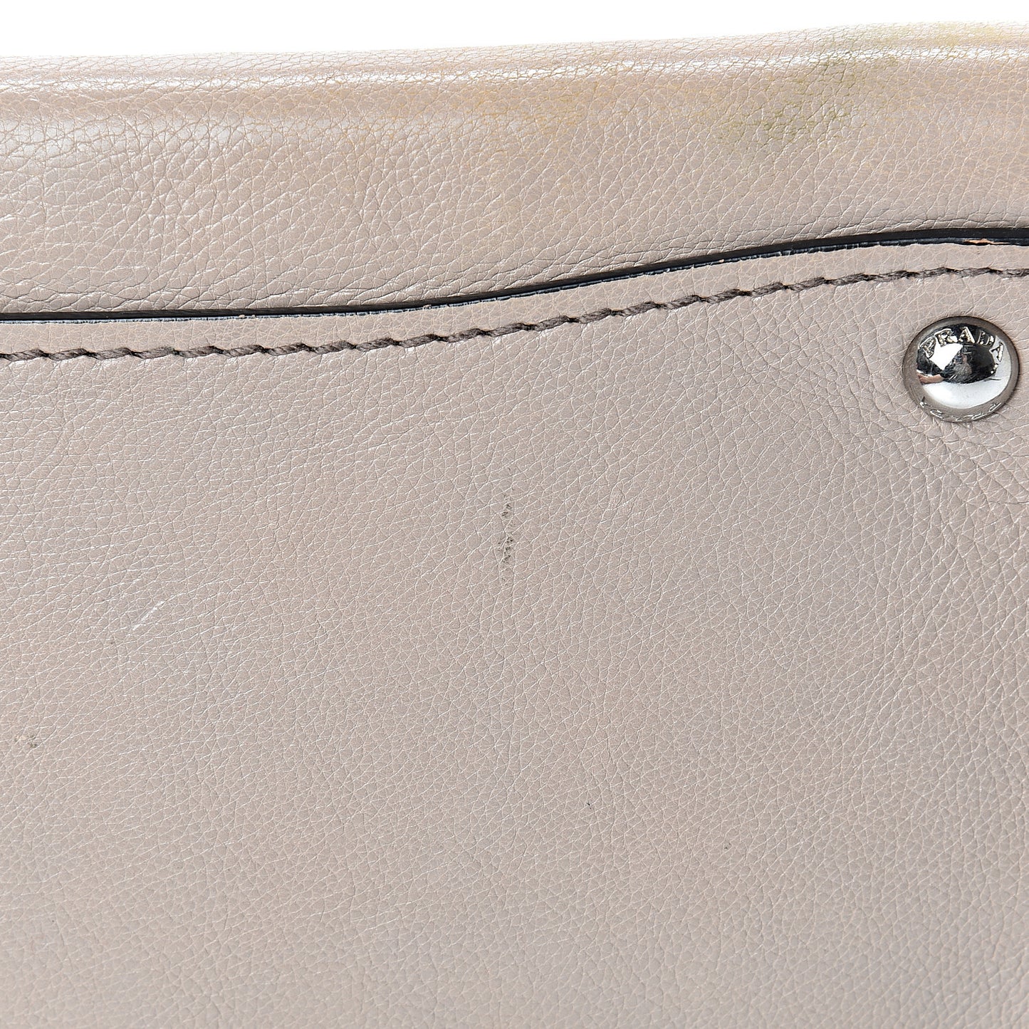 Glace Calf Suede Twin Pocket Tote Pomice