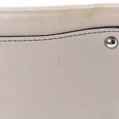 Prada Glace Calf Suede Twin Pocket Tote Pomice 14 of 21