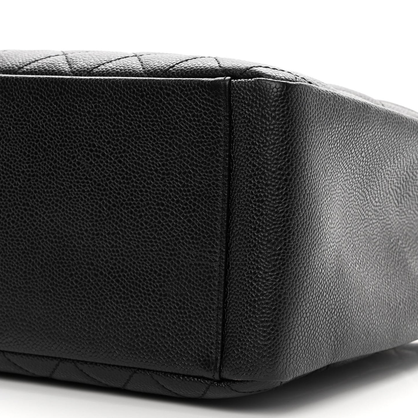 Caviar Quilted Grand Shopping Tote GST Black