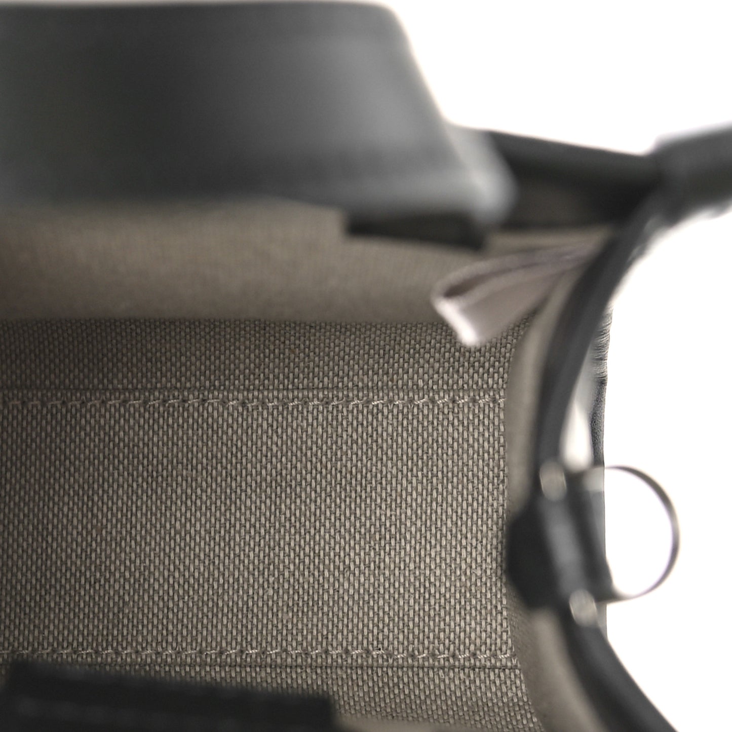 Smooth Calfskin Logo Mini Tote Black White