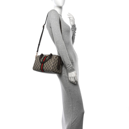 Gucci GG Supreme Monogram Web Small Ophidia Top Handle Bag Beige Ebony 2 of 11