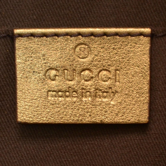 GG Monogram Medium Web Handle Vertical Tote Pink Gold