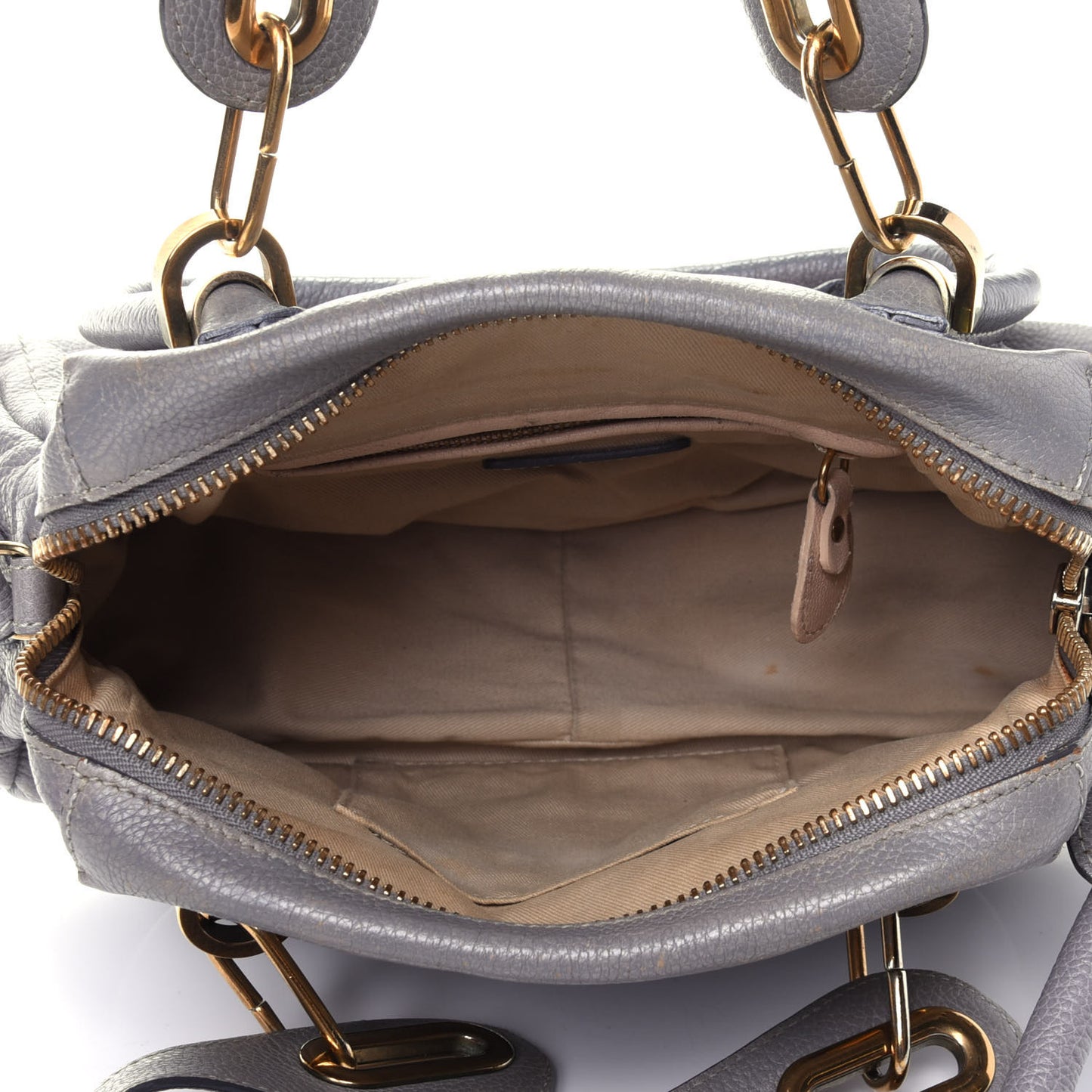 Calfskin Small Paraty Cashmere Grey