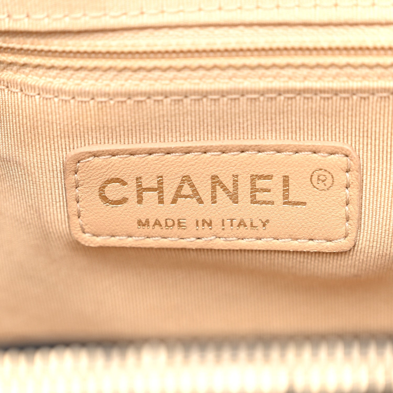 Chanel Calfskin Quilted In The Mix Shopping Tote Beige Black 6 of 14