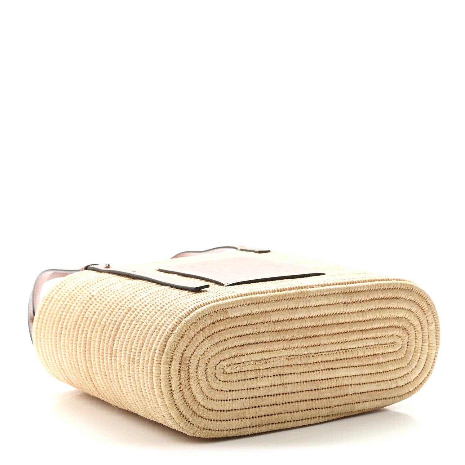 Loewe Raffia Small Square Basket Tote Bag Natural Tan 4 of 10