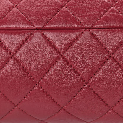 Chanel Shiny Lambskin Quilted Fashion Therapy Bowling Bag Red 11 of 11