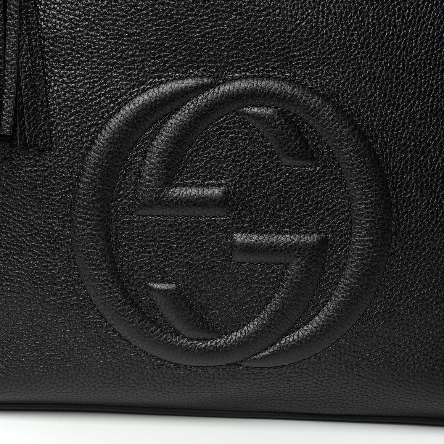 Gucci Pebbled Calfskin Large Soho Hobo Black 10 of 10