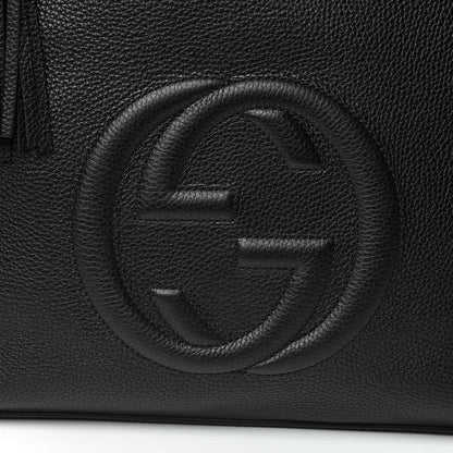 Gucci Pebbled Calfskin Large Soho Hobo Black 10 of 10