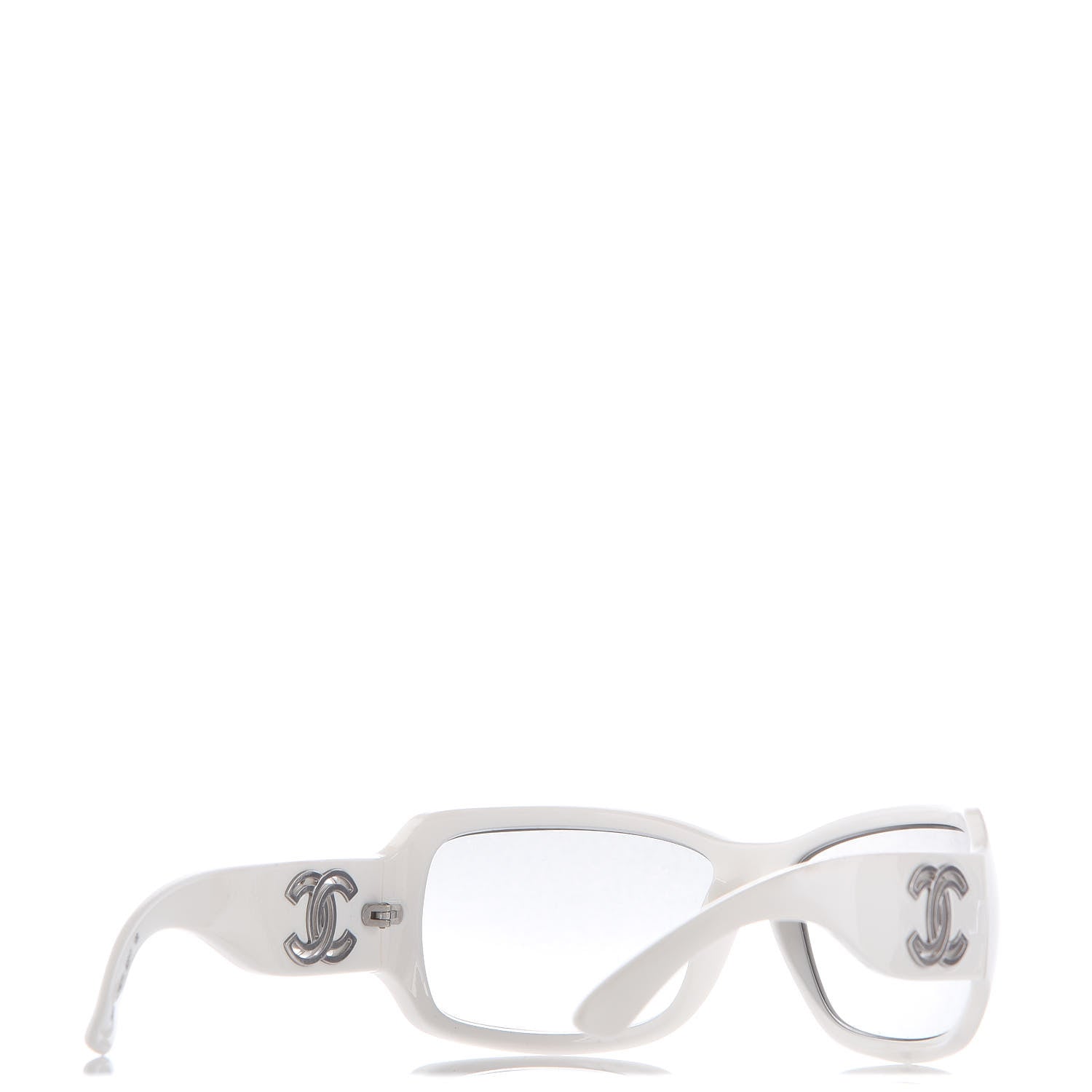 Chanel CC Sunglasses 6018 White 4 of 8