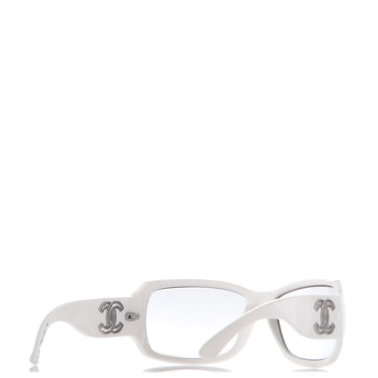Chanel CC Sunglasses 6018 White 4 of 8