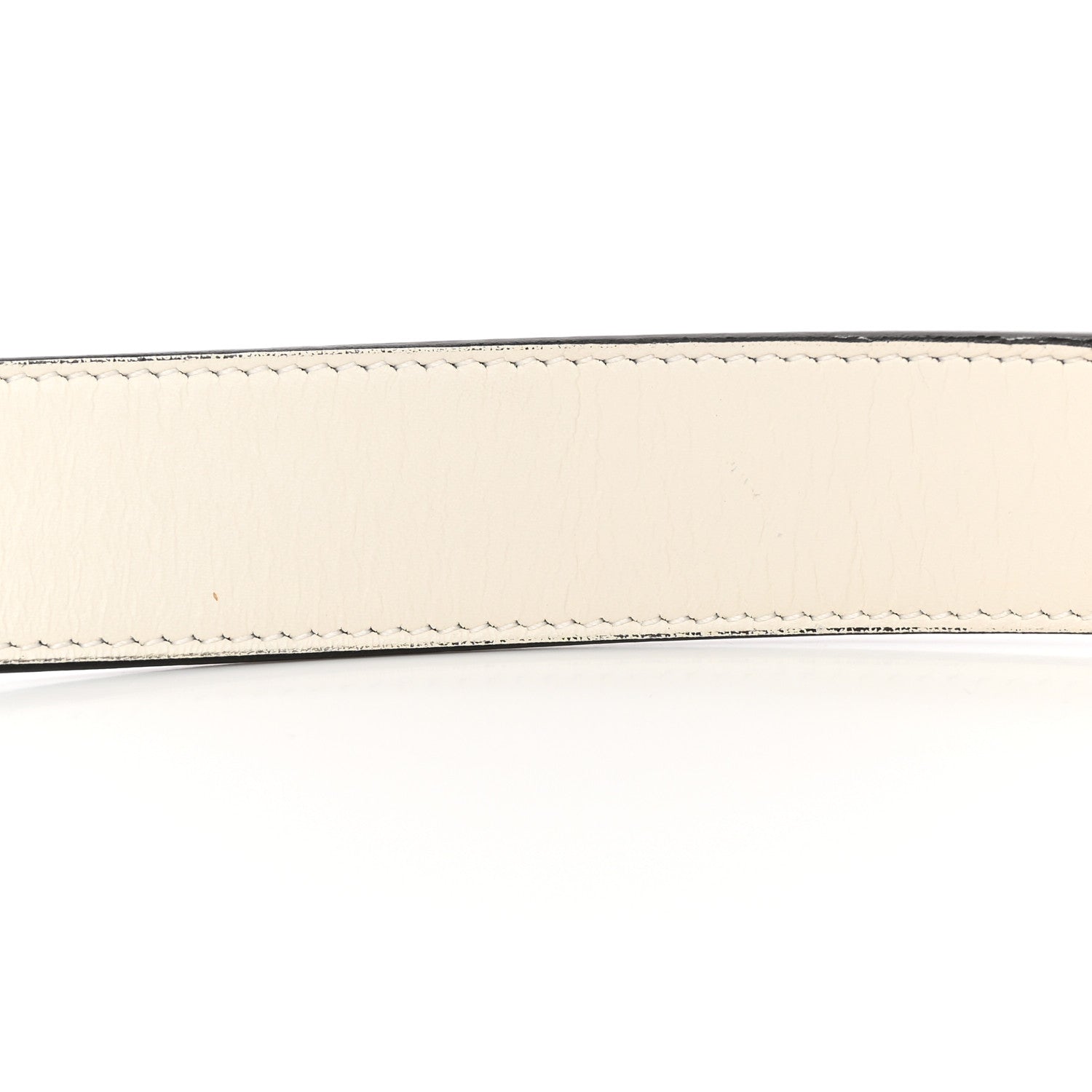 Gucci Calfskin Trapuntata Zumi 30mm Belt 85 34 White 8 of 9