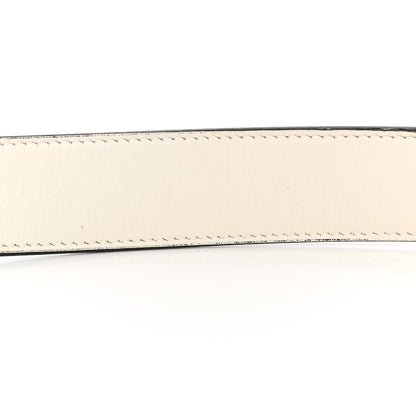 Gucci Calfskin Trapuntata Zumi 30mm Belt 85 34 White 8 of 9