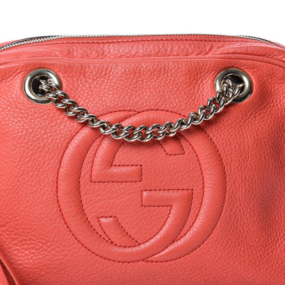 Gucci Pebbled Calfskin Small Soho Bowler Begonia Pink 8 of 10