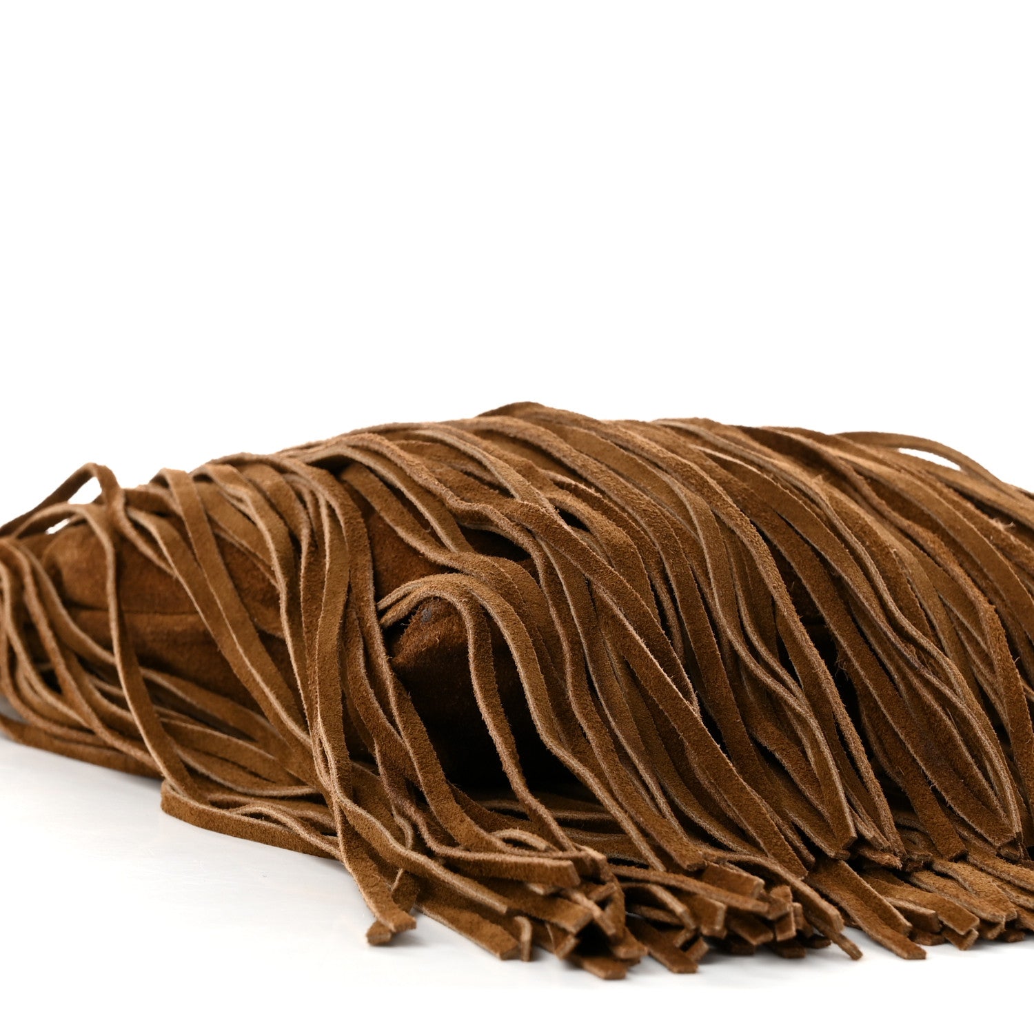 Saint Laurent Suede Calfskin Small Grace Fringed Hobo Bag Light Ocre 9 of 10