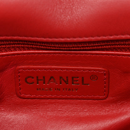 Chanel Lambskin Quilted Easy Carry Flap Red 6 of 12