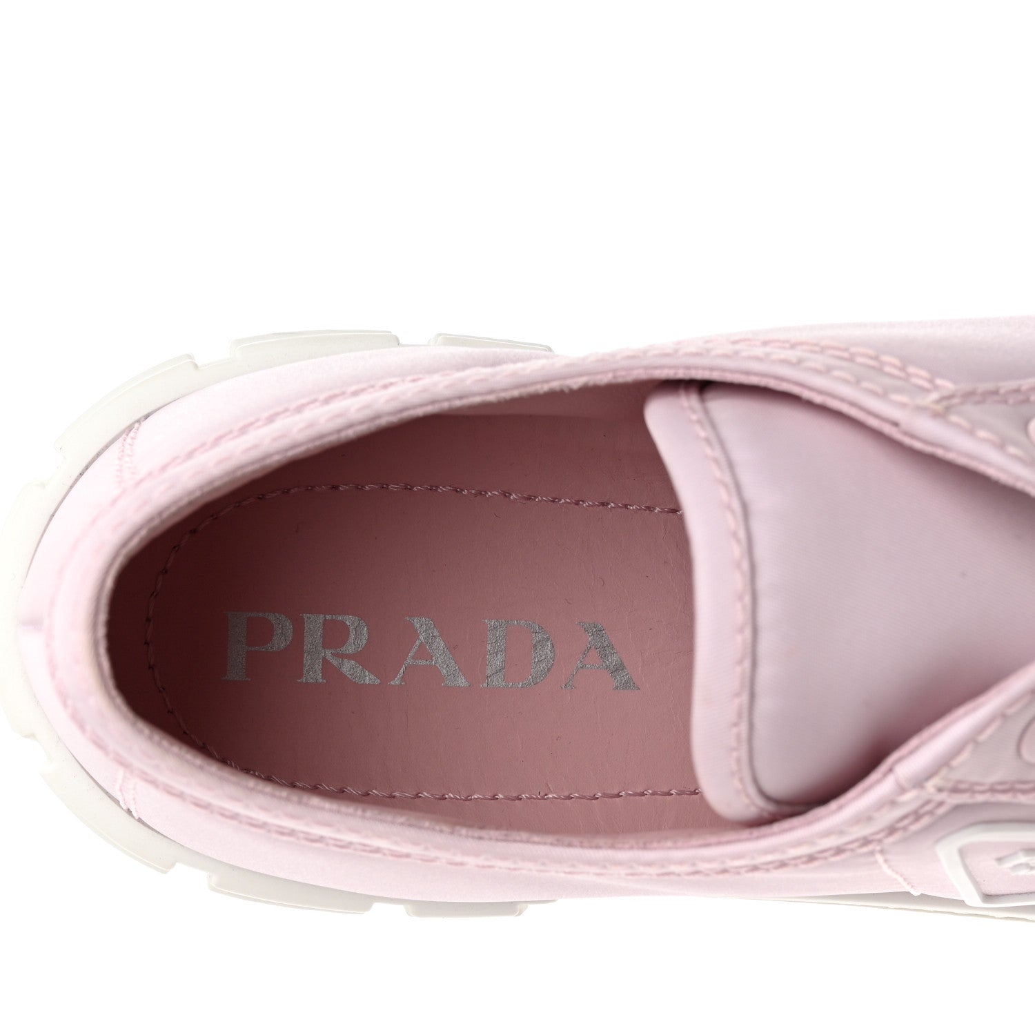 Prada Re-Nylon Gabardine Triangle Logo Double Wheel 50mm Sneakers 40 Alabastro 7 of 13