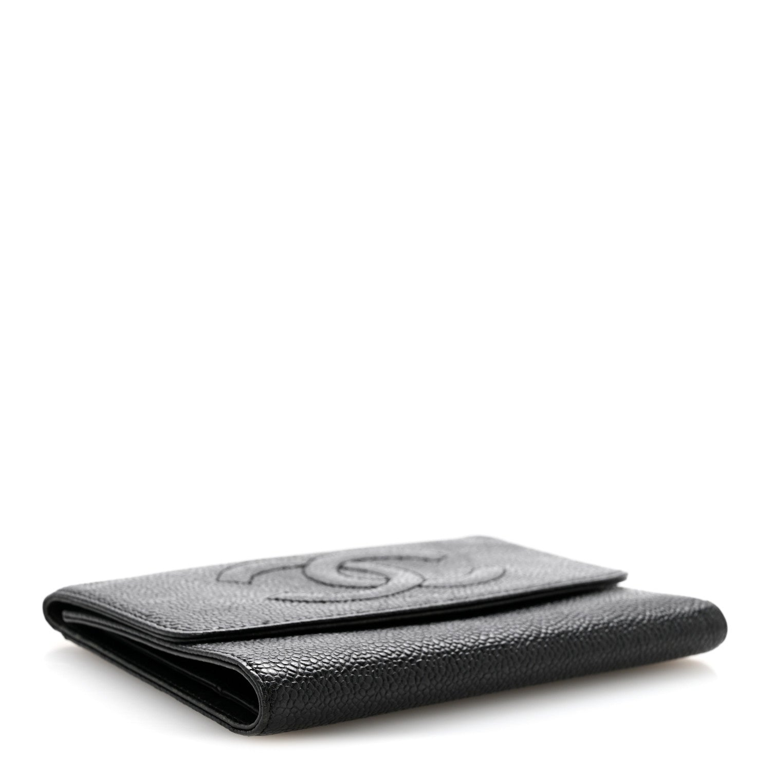 Chanel Caviar Timeless CC Compact Wallet Black 4 of 12