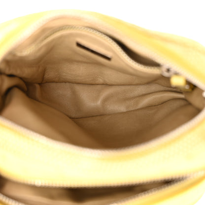 The Row Ostrich Lizard Mini Twin Crossbody Bag Yellow 5 of 15