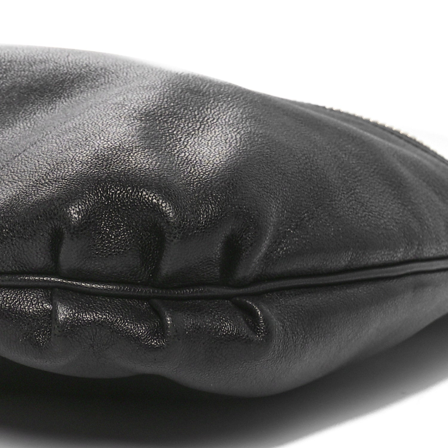 Fendi Sheepskin Zipper Hobo Black 10 of 10