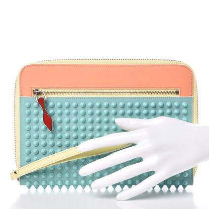 Christian Louboutin Calfskin Spiked Wristlet Multicolor 2 of 11