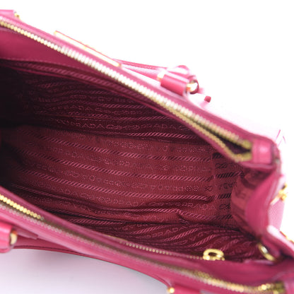 Prada Saffiano Lux Small Galleria Double Zip Tote Fuxia 6 of 26