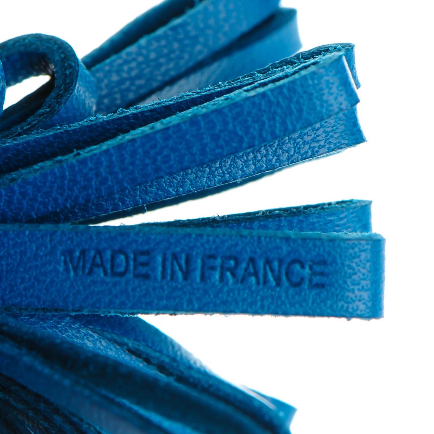 Lambskin Carmen Uno-Dos Key Holder Bleu Izmir Lagon