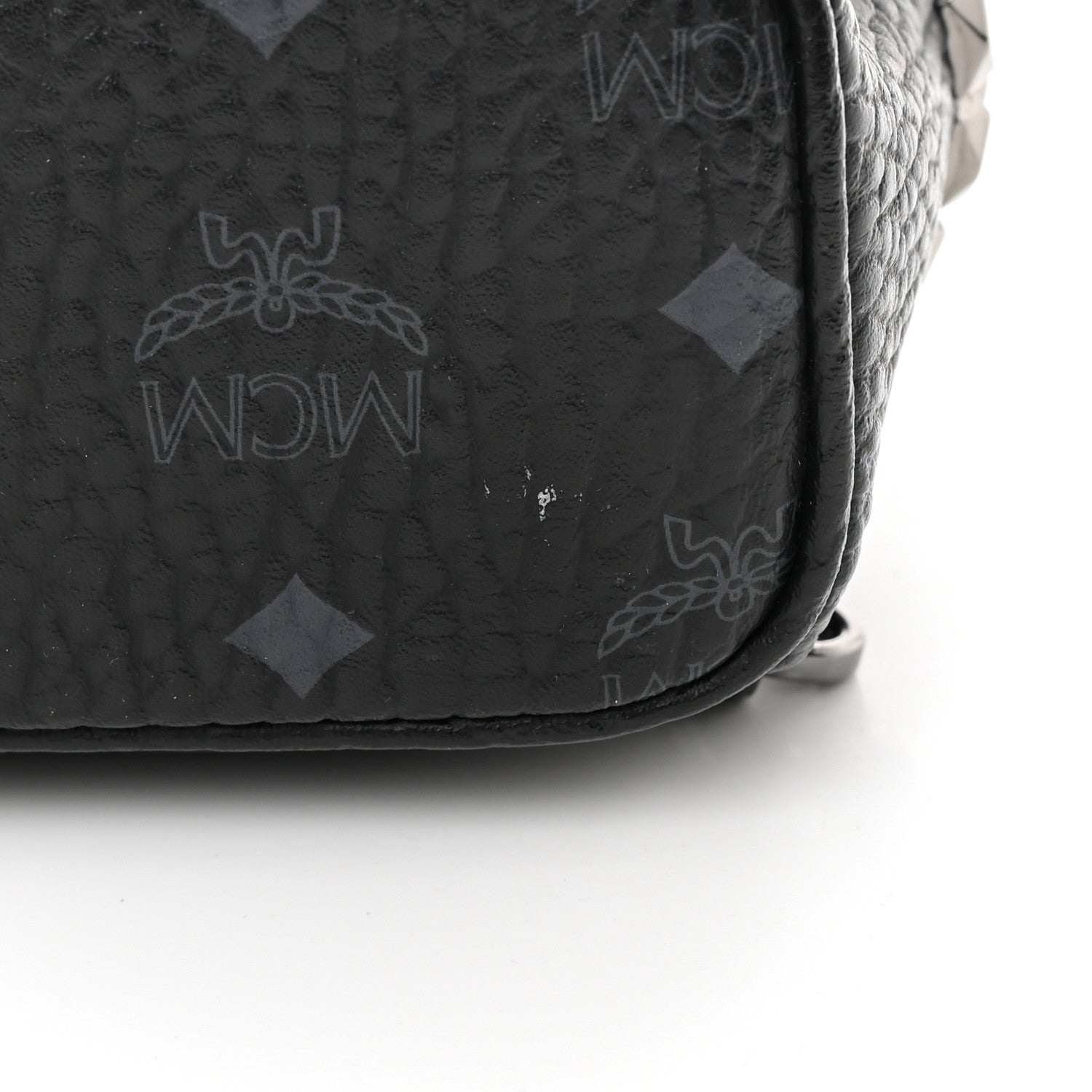 MCM Visetos Side Stud X-Mini Stark Bebe Boo Backpack Black 13 of 22