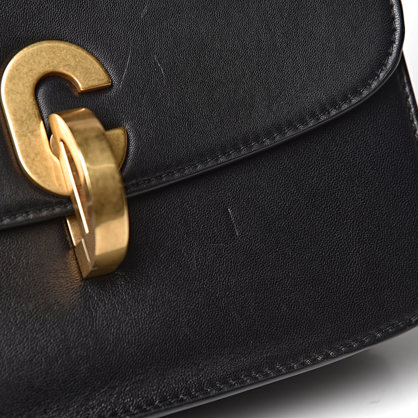 Smooth Calfskin C'est Flap Bag Black