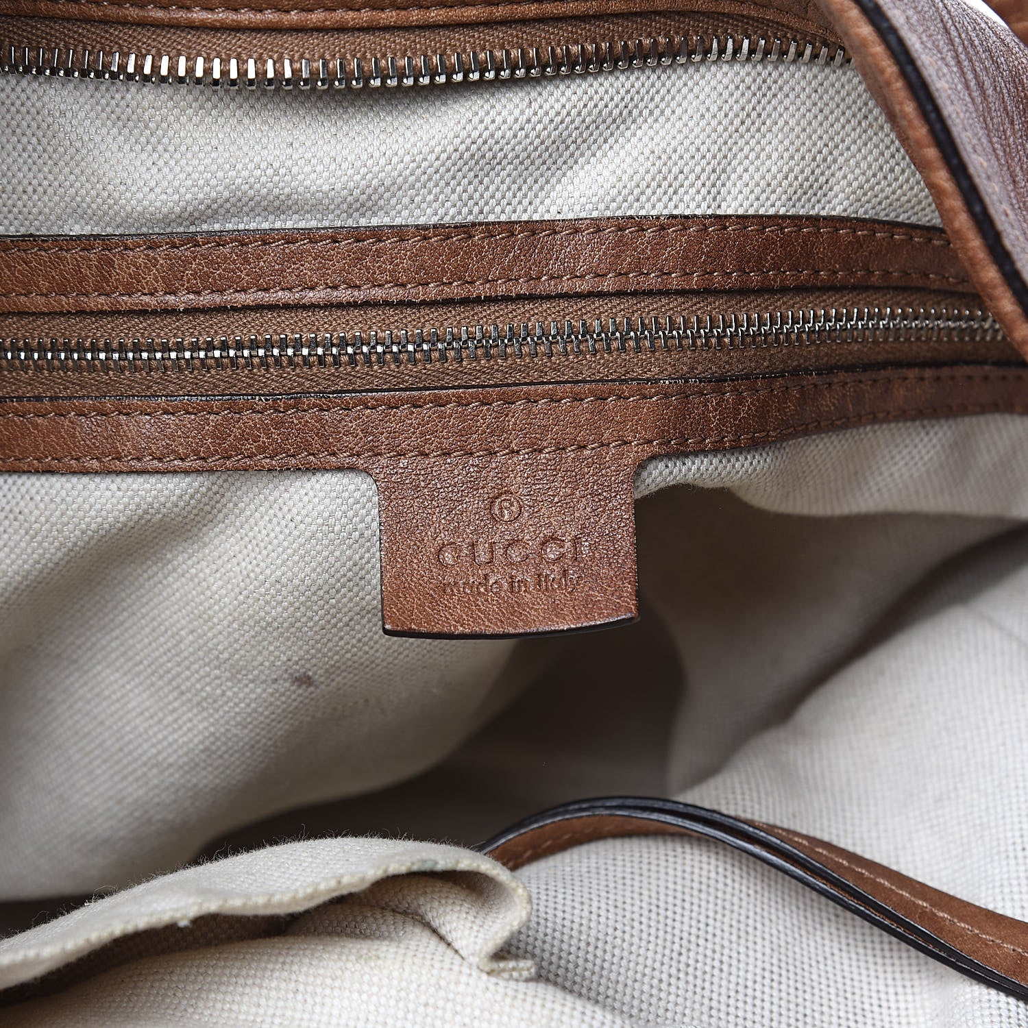 Gucci Pebbled Calfskin Medium Miss GG Top Handle Bag Light Cuir 6 of 16