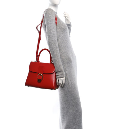 Delvaux Box Calfskin MM Brillant Satchel Red 2 of 11