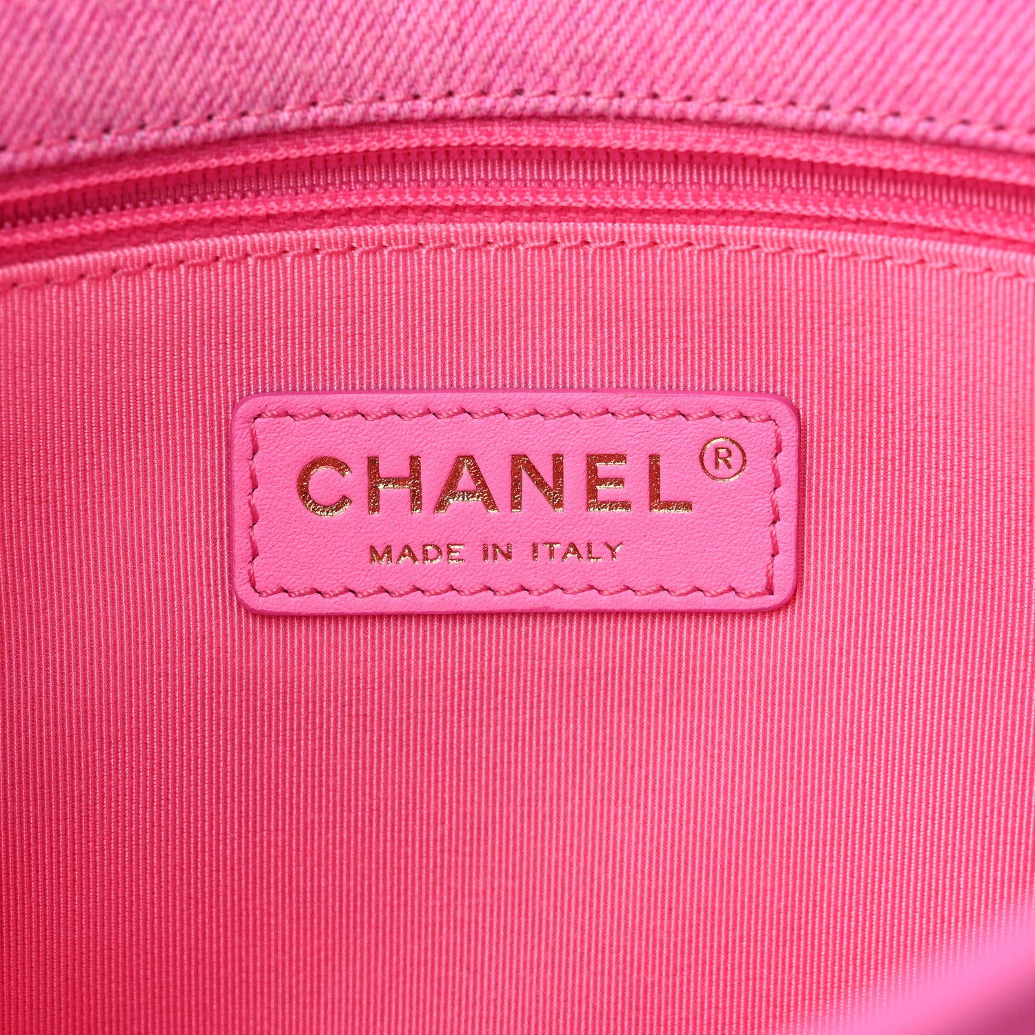 Chanel Denim Quilted Small Messenger Flap Neon Pink 6 of 11