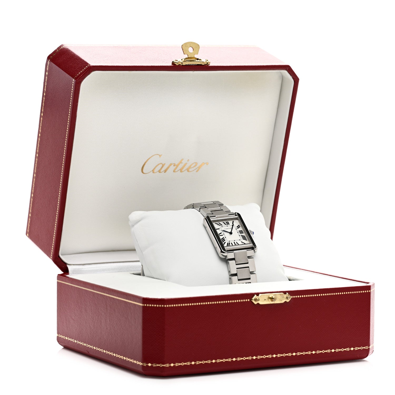 Cartier Stainless Steel 24mm Tank Solo Quartz Watch 5 of 5