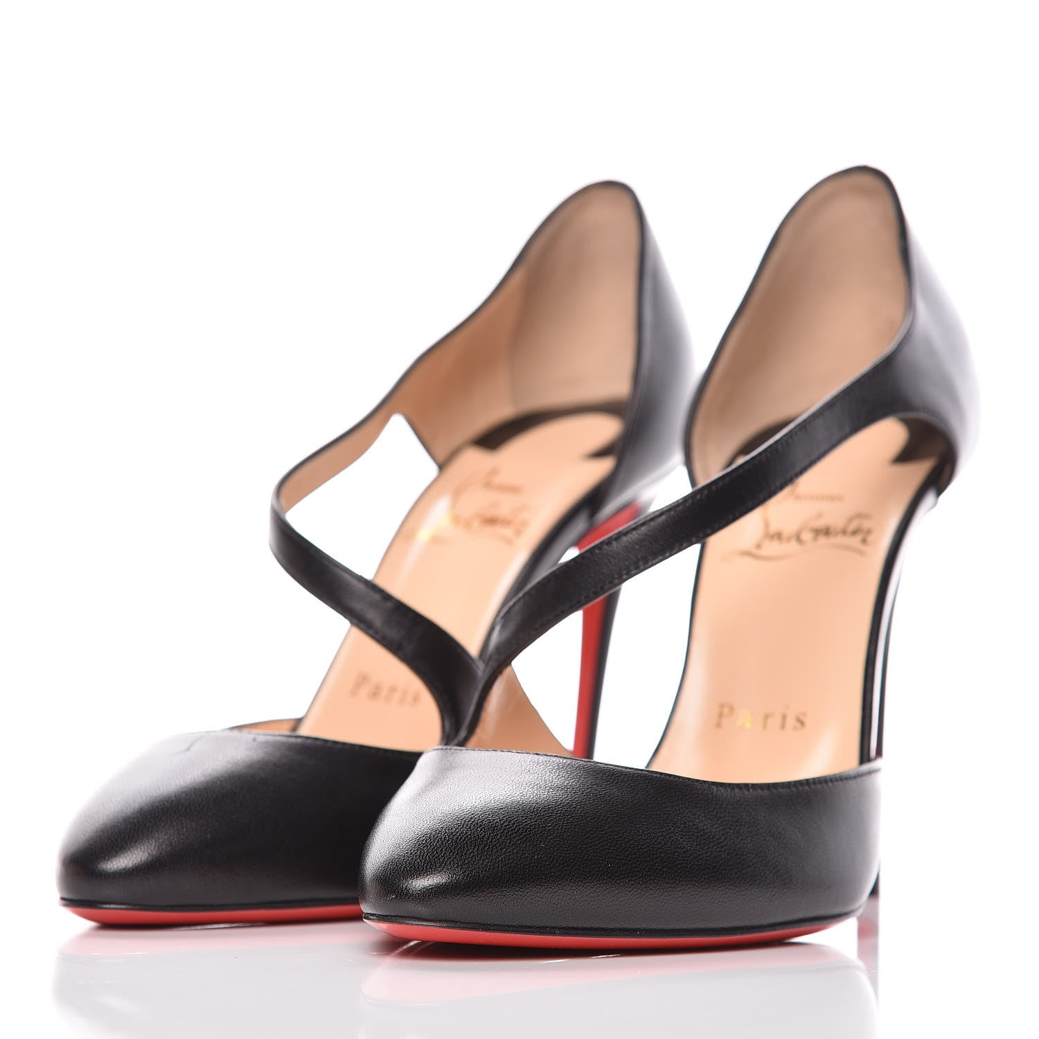 Christian Louboutin Shiny Nappa Catchy One 100 Pumps 36.5 Black 2 of 9