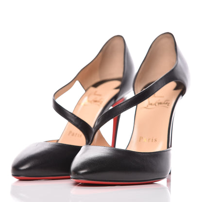 Christian Louboutin Shiny Nappa Catchy One 100 Pumps 36.5 Black 2 of 9