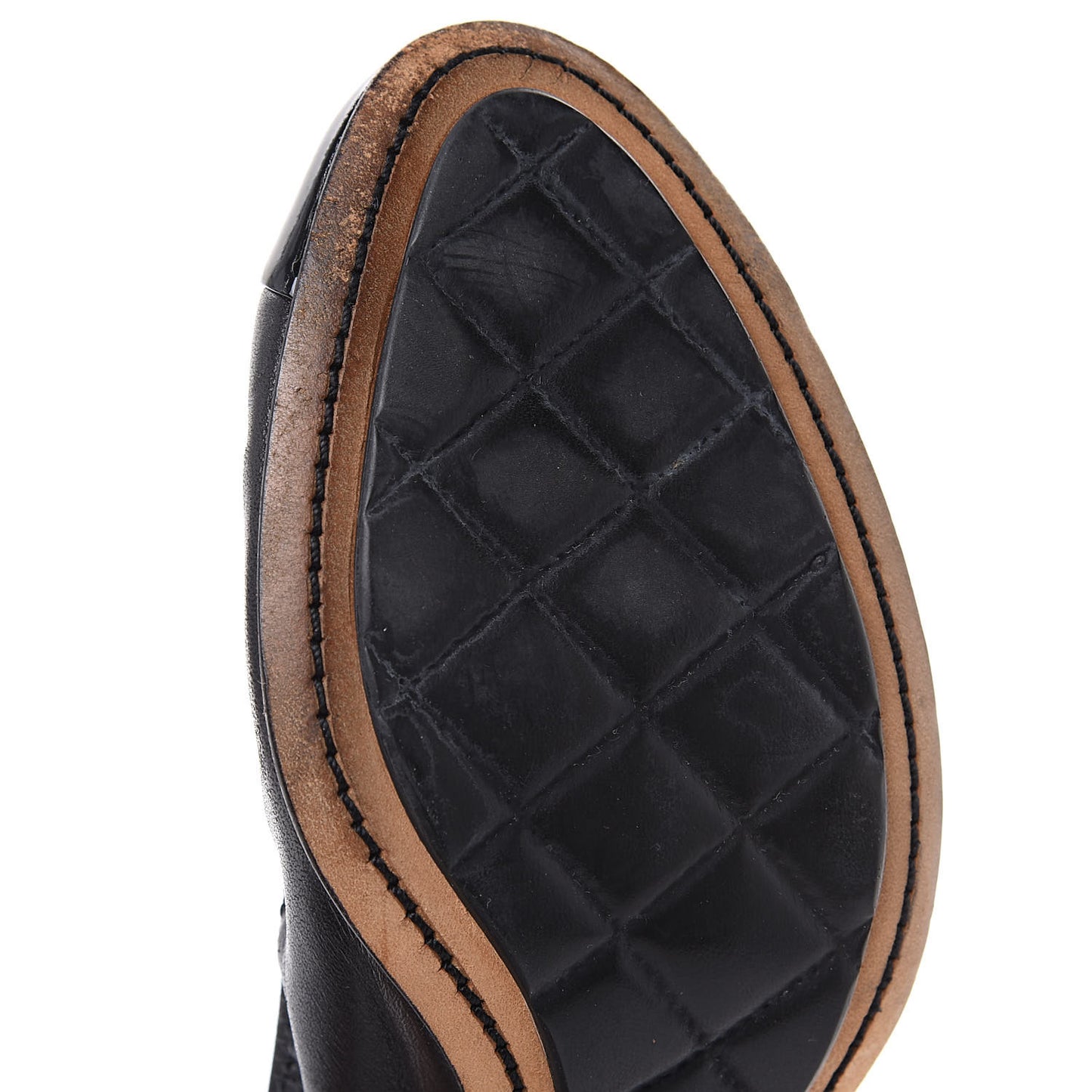 Lambskin Patent CC Elastic Pumps 38 Black