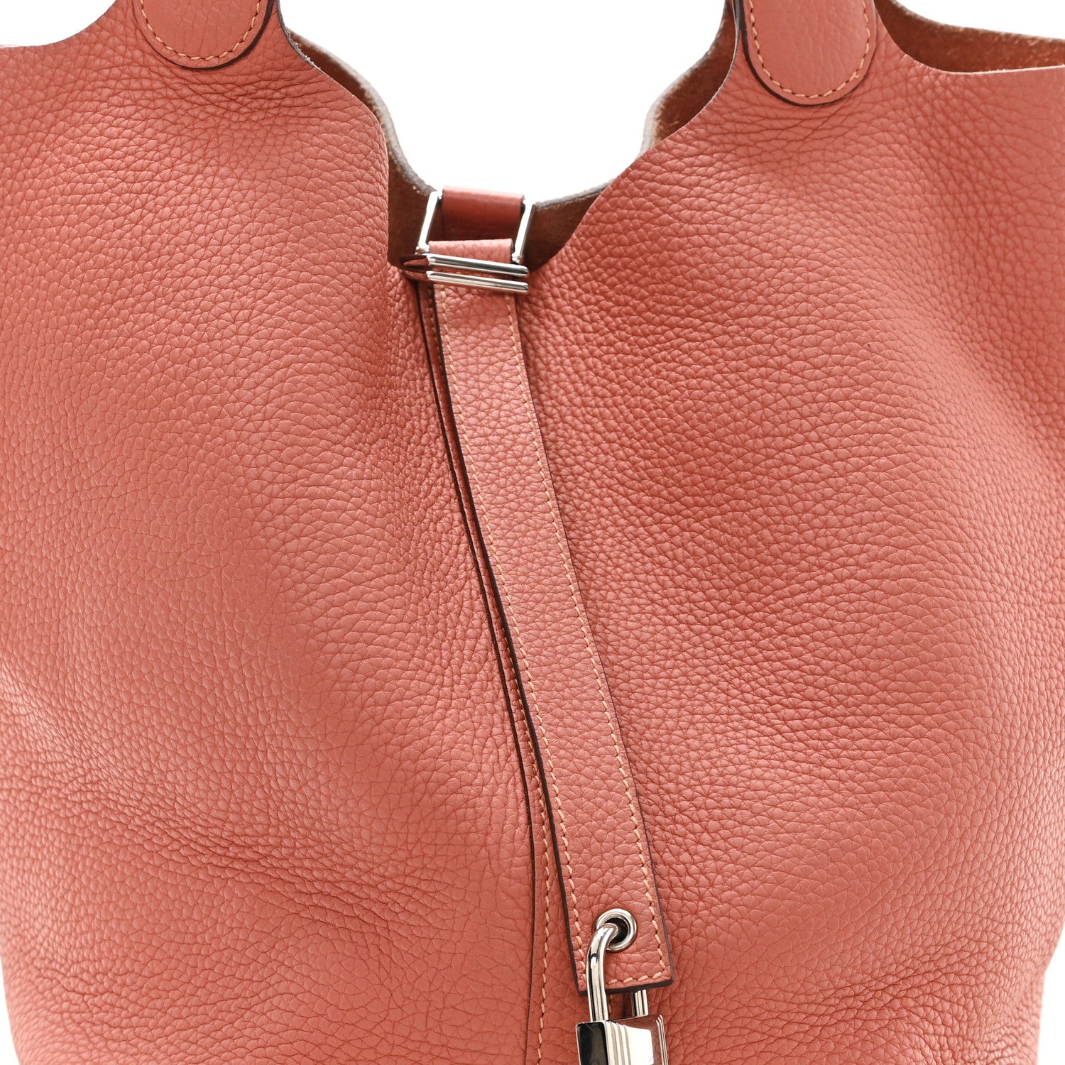 Hermes Taurillon Clemence Picotin Lock 26 GM Rose Thè 7 of 9