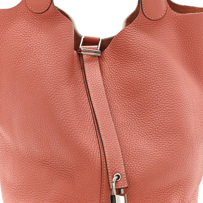Hermes Taurillon Clemence Picotin Lock 26 GM Rose Thè 7 of 9
