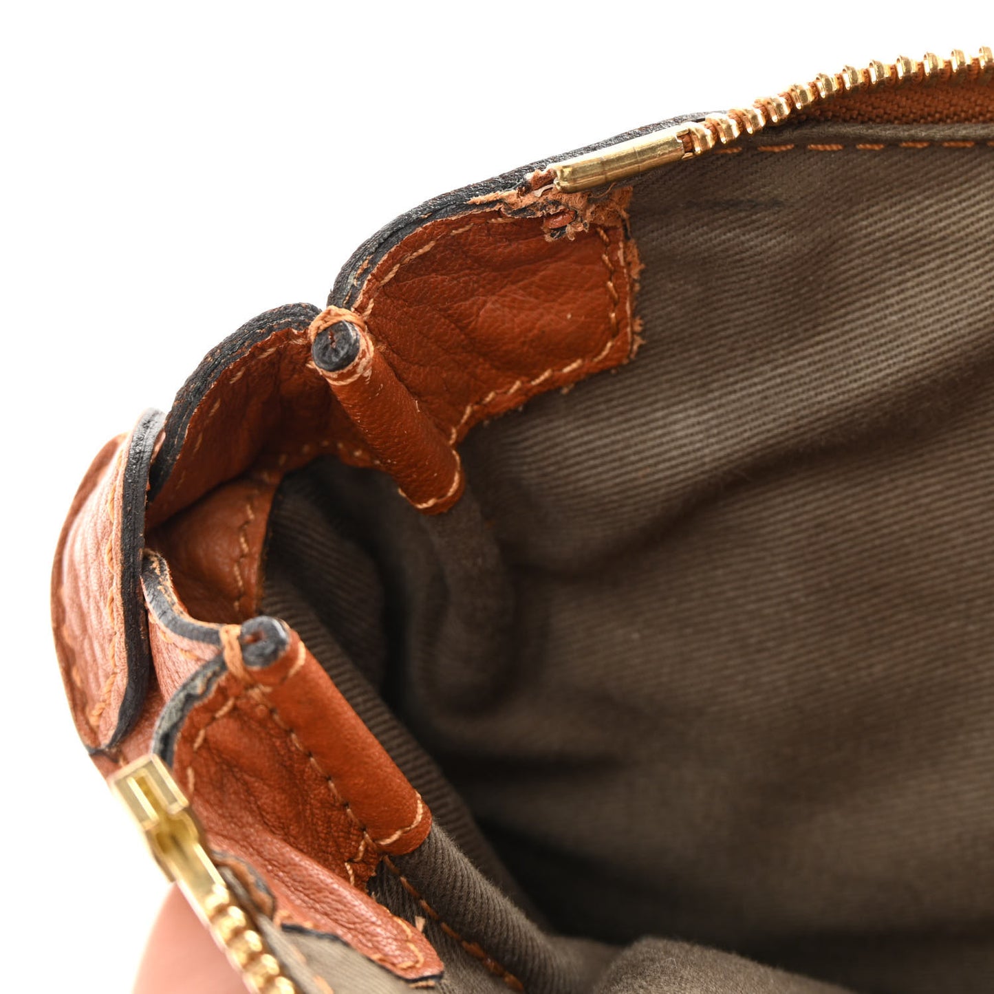 Calfskin Medium Marcie Satchel Tan