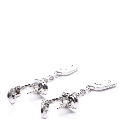 Bulgari 18K White Gold Parentesi Drop Earrings 3 of 4