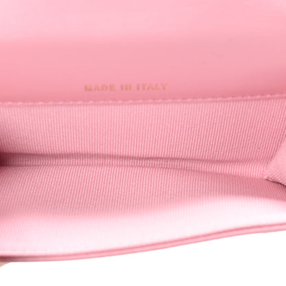 Chanel Lambskin Quilted Flap Card Holder Wallet Pink 5 of 8