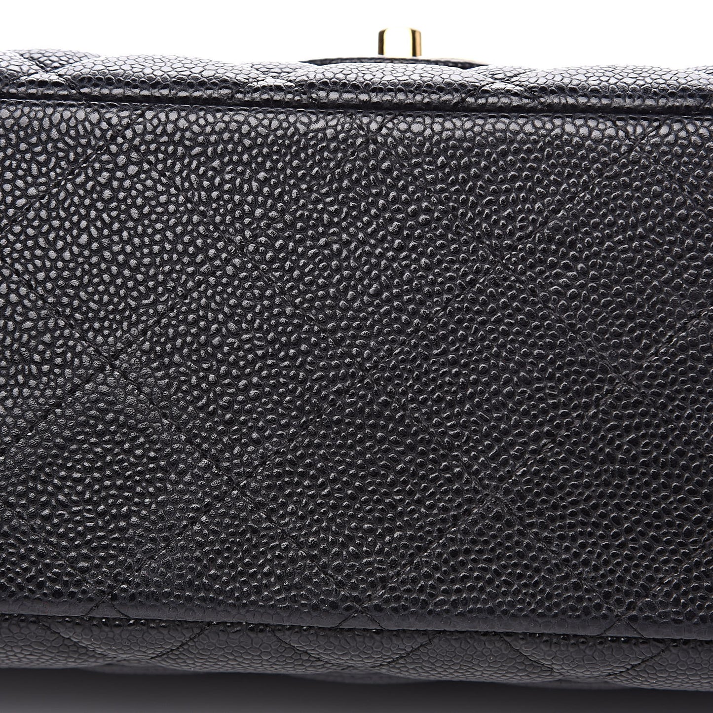 Caviar Quilted Maxi Double Flap Black
