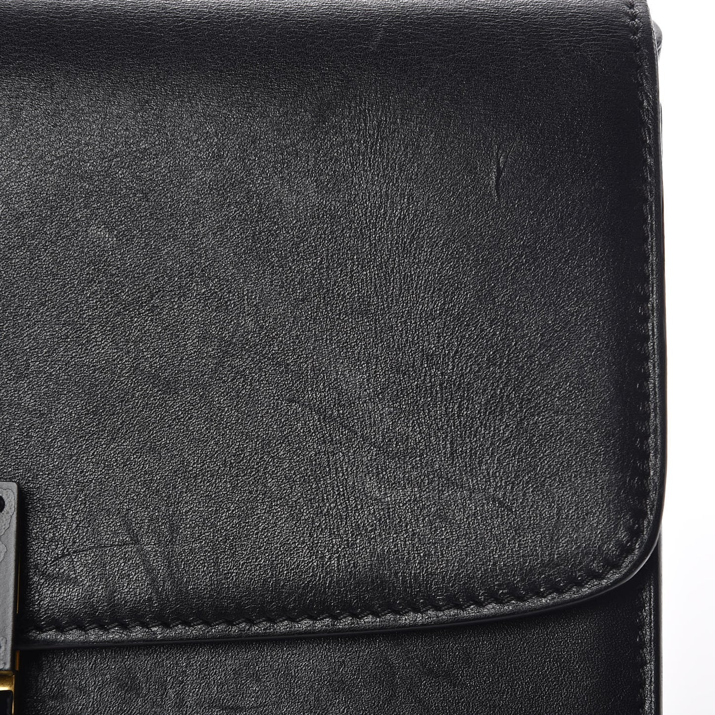 Box Calfskin Medium Classic Box Flap Bag Black