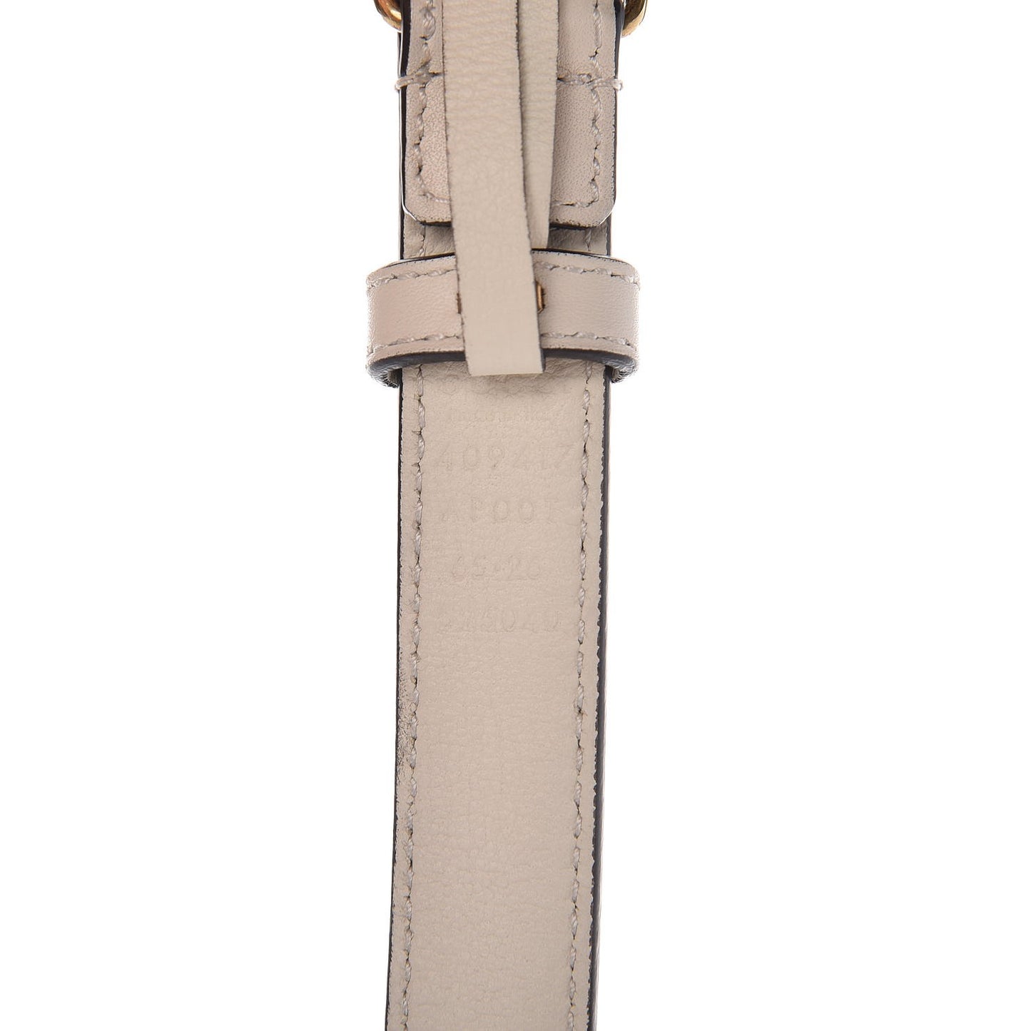 Calfskin Double G 20mm Belt 65 25 Mystic White
