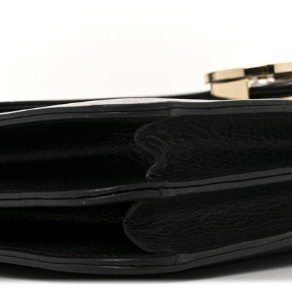 Gucci Dollar Calfskin Interlocking G Shoulder Bag Black 10 of 13