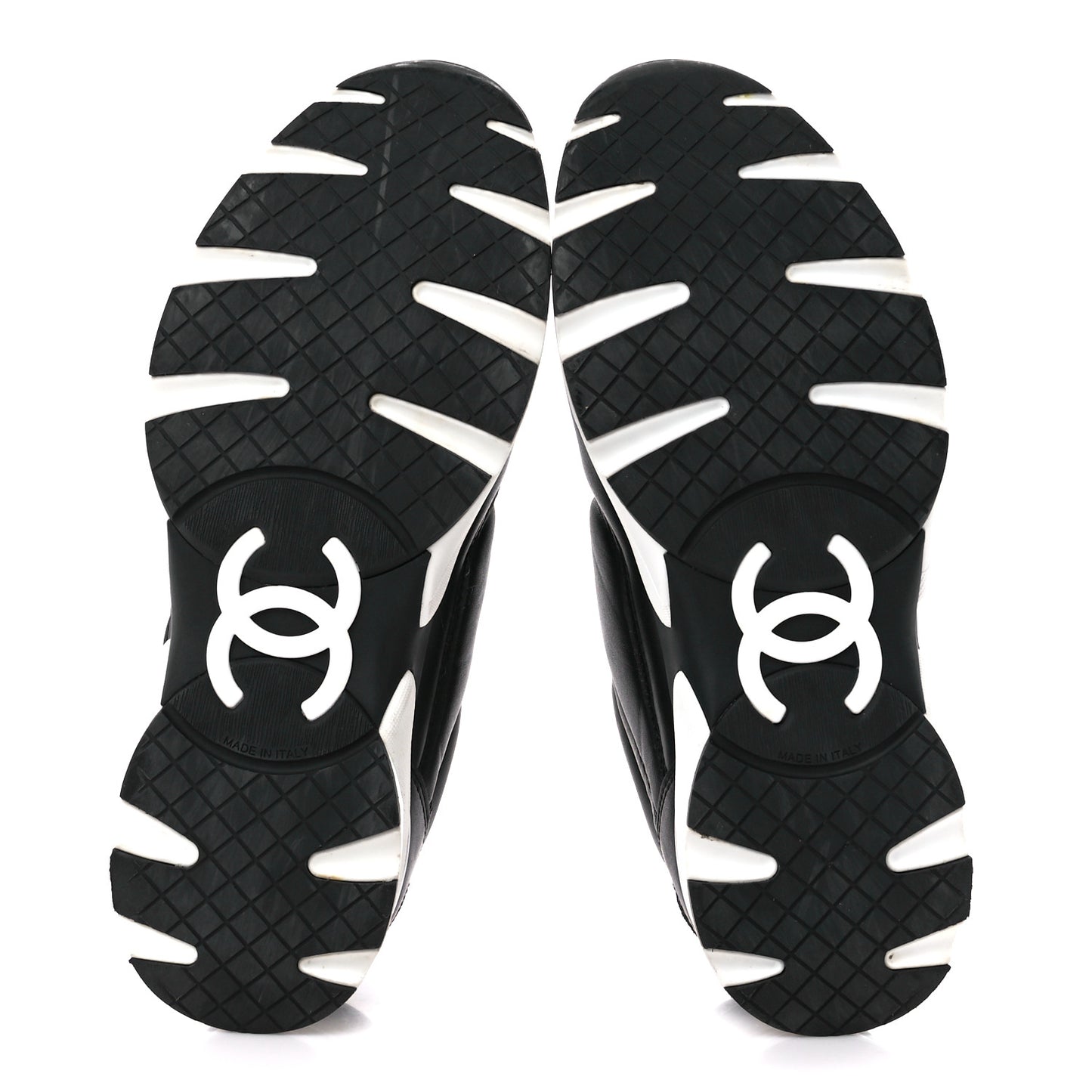 Calfskin CC Sneakers 40 Black