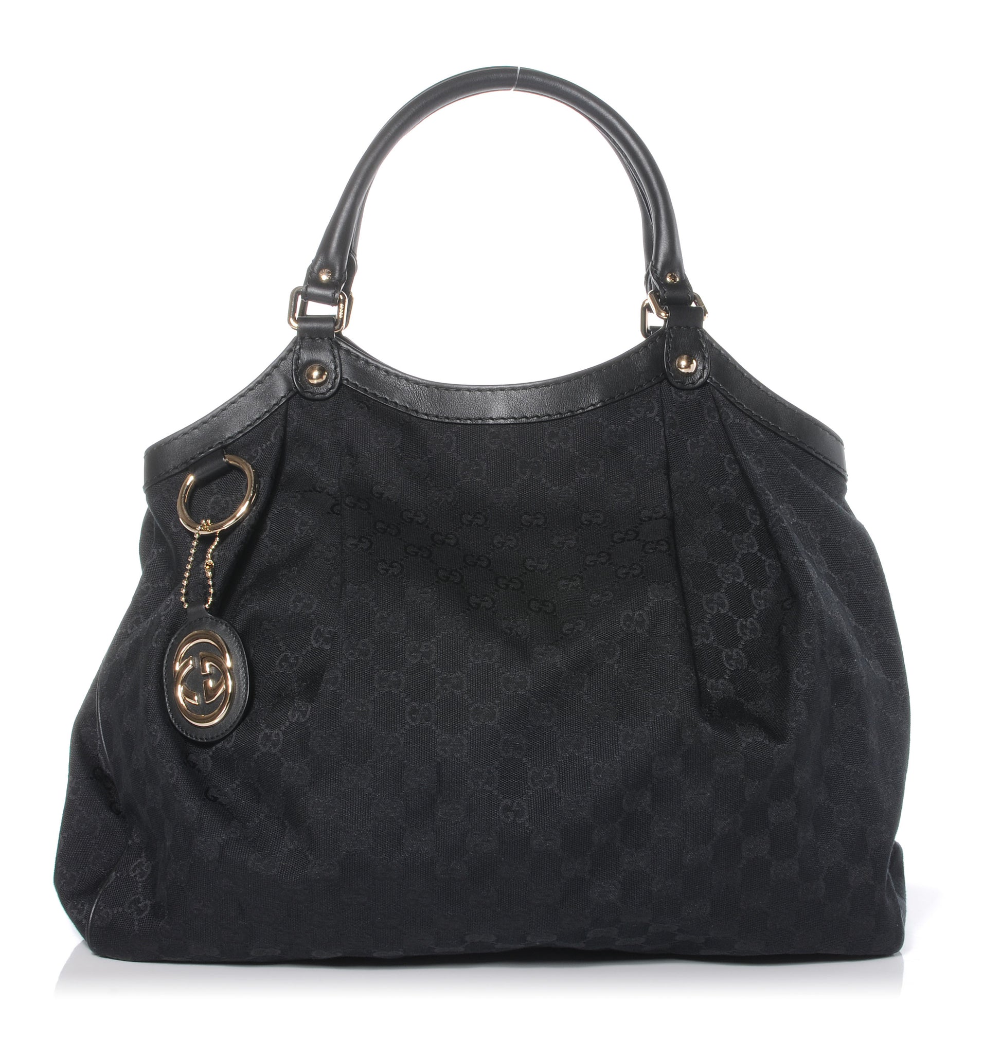 Gucci Monogram Large Sukey Tote Black 1 of 8